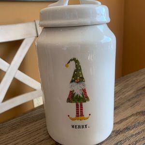 Rae Dunn Merry Elf Canister
